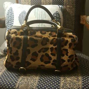 Talbott Leopard Satchel bag, rarely used.